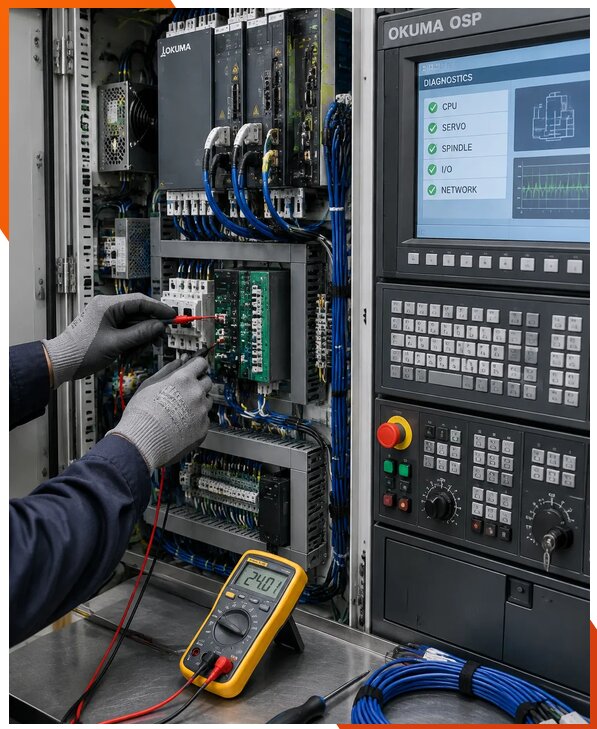 Ремонт систем ЧПУ Okuma OSP в Волхове